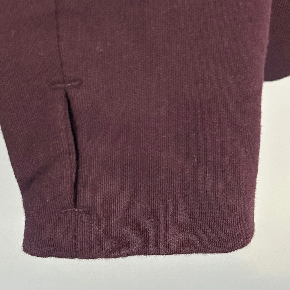 Lululemon Forever Warm Pullover Black Cherry Quilted Half Zip Size 10 NWT - Picture 7 of 13